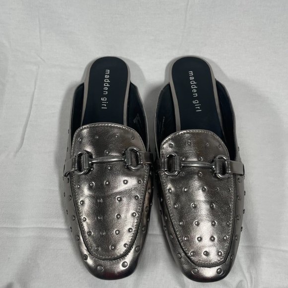 NIB Madden Girl Miloo, 1/2 loafer, pewter size 7.5 - Picture 1 of 11